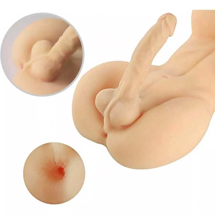 ZMOZN Shemale Sex Doll Torso for Unisex Masturbator Gay Couple Adult Sex Toys Realistic Dildo Breasts and Anal Lifelike Transsex