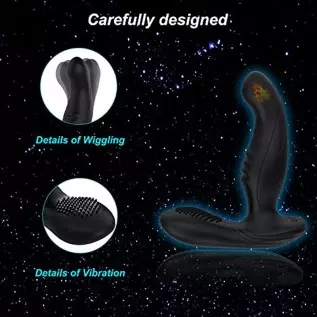 3 in 1 Wiggle Motion Anal Vibrator Prostate Massager with Heating, Acvioo Vibrating Anal Butt Plug Dildo Stimulator with 10 Vibr 3 in 1 Wiggle Motion Anal Vibrator Prostate Massager with Heating, Acvioo Vibrating Anal Butt Plug Dildo Stimulator with 10 Vibr