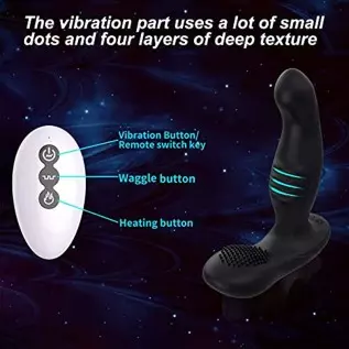 3 in 1 Wiggle Motion Anal Vibrator Prostate Massager with Heating, Acvioo Vibrating Anal Butt Plug Dildo Stimulator with 10 Vibr 3 in 1 Wiggle Motion Anal Vibrator Prostate Massager with Heating, Acvioo Vibrating Anal Butt Plug Dildo Stimulator with 10 Vibr