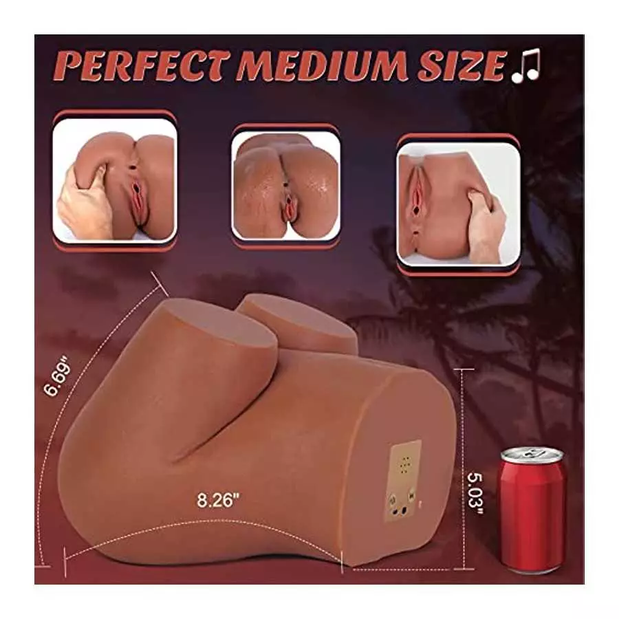 8.9LB Vibrating & Moaning Sex Doll - SEXY SLAVE, Hand-Sculpt Male Masturbator with 10 Vibrating Modes, Big Pocket Pussy Ass Men'