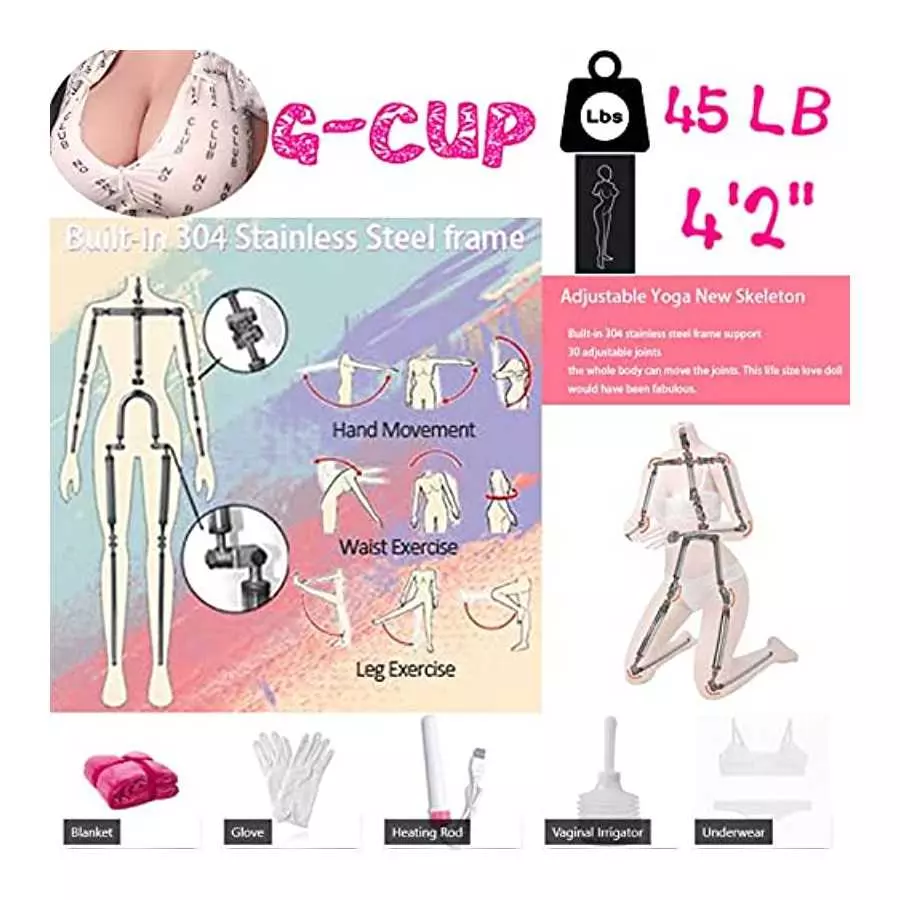 AILEGOOD Adult Sex Doll Big Breast Sex Dolls Life Size Sex Doll for Men Full Body Real Sex Dolls TPE Silicone Sex Doll Women' To