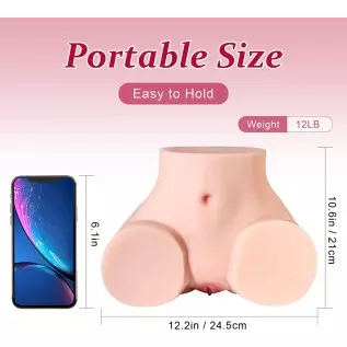 SEX DOLL CENTER 12LB Torso Sex Dolls for Men Masturbation, Big Butt Sexdoll Male Masturbator Doll for Man Orgasm Sexual Pleasure