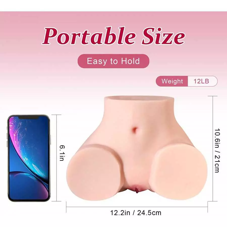 SEX DOLL CENTER 12LB Torso Sex Dolls for Men Masturbation, Big Butt Sexdoll Male Masturbator Doll for Man Orgasm Sexual Pleasure