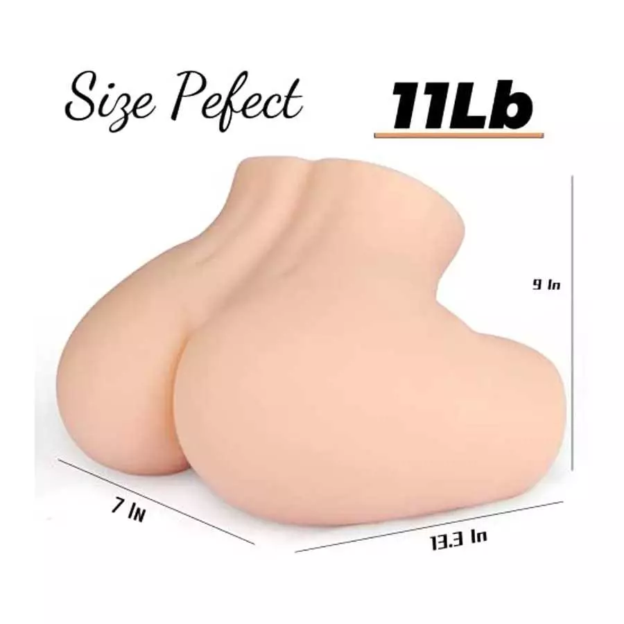 WEDOL Vibrating Ass with 3 Intensity Modes & 7 Vibration Modes, Sex Doll for Man, 5kg Lifelike Butt Realistic Male Stroker Sex T