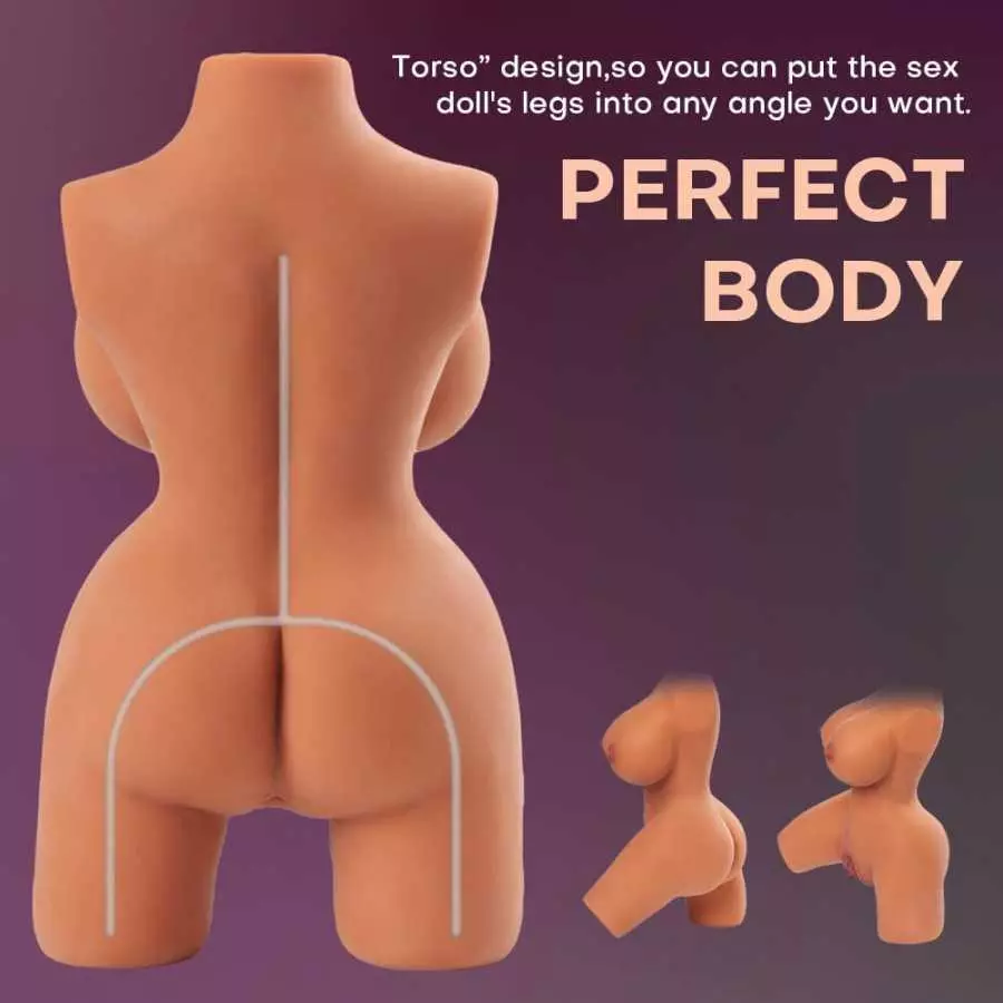 6.6LB Lifelike Sex Doll Male Masturbator for Men Masturbation with Torso,Realistic Love Doll Pocket Pussy Ass Male Sex Toys with