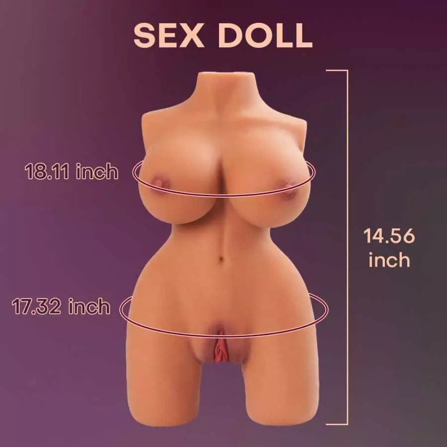 6.6LB Lifelike Sex Doll Male Masturbator for Men Masturbation with Torso,Realistic Love Doll Pocket Pussy Ass Male Sex Toys with