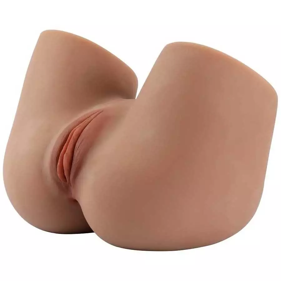 Life-Sized Sex Doll, 18.74LB Male Masturbator Realistic Big Butt Pussy Ass Sex Toys with Tight Ribbed Vaginal & Anal Canal, 1:1 