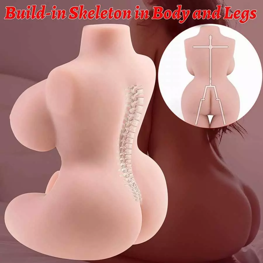 Male Masturbator Sex Doll for Men Female Sex Dolls Torso Love Doll with Realistic Boobs Vagina Anus 6.8lb Pocket Pussy Sex Dolls