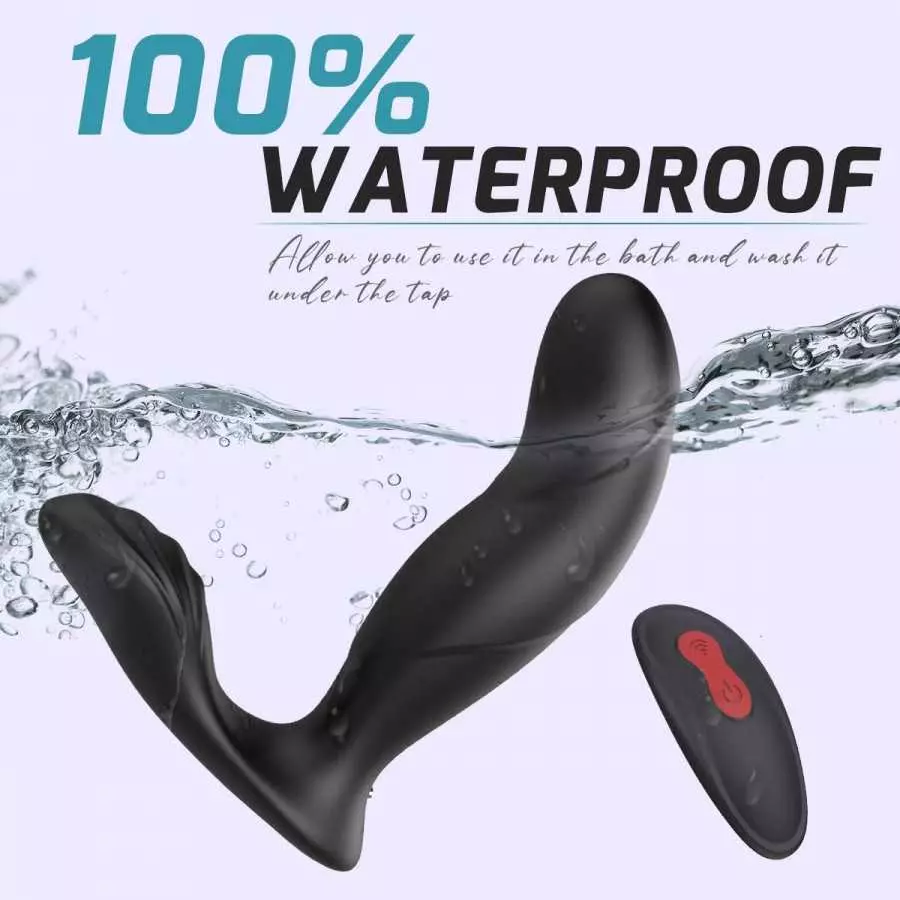 Male Sex Toy, Vibrating Prostate Massager Anal Vibrator Remote Controlled with 9 Speeds for Adults, Rechargeable Anal Butt Plug 