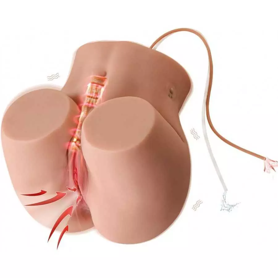 3 in 1 Sucking Vibrating Sex Doll, Jaspik 16.09LB Automatic Sex Doll with Realistic Tight Vaginal and Anal, Big Boobs Sex Dolls,