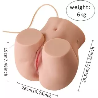 3 in 1 Sucking Vibrating Sex Doll, Jaspik 16.09LB Automatic Sex Doll with Realistic Tight Vaginal and Anal, Big Boobs Sex Dolls,
