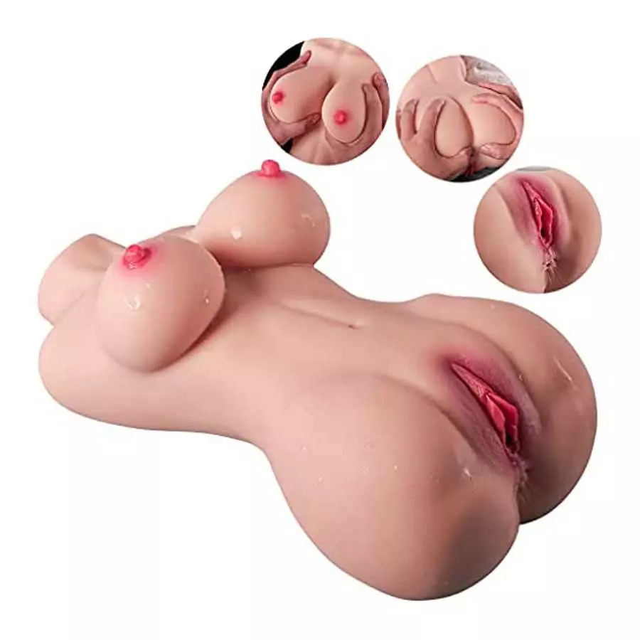 Anmodoll Sex Doll Male Masturbator Pocket Pussy Life Size Female Torso Love Doll with Big Boobs Vaginal Anal Lifelike Ass Sex To