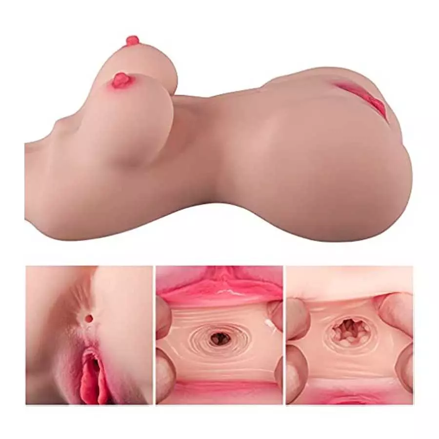 Anmodoll Sex Doll Male Masturbator Pocket Pussy Life Size Female Torso Love Doll with Big Boobs Vaginal Anal Lifelike Ass Sex To