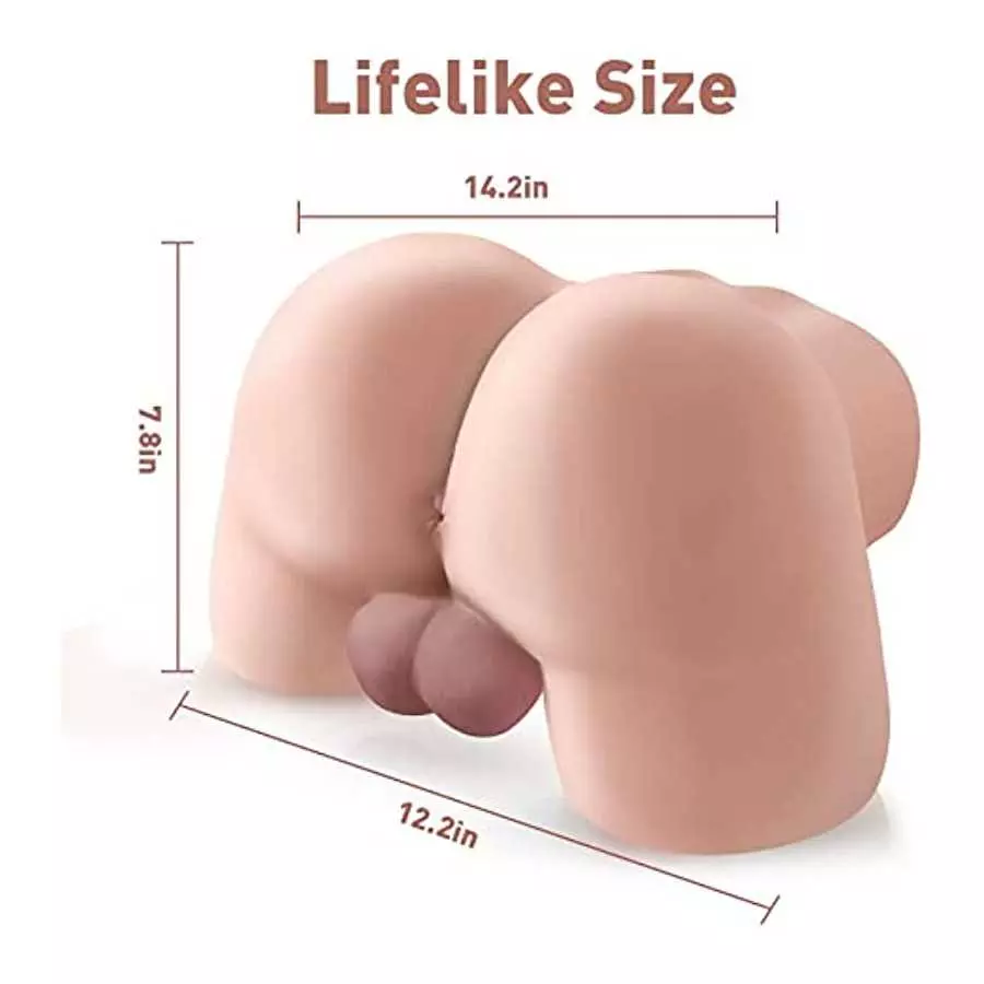 Male Sex Doll for Gay Men Male Masturbator Realistic Male Ass Plump Hips with Tight Anus and Testicles Male Sex Toys for Men Mas