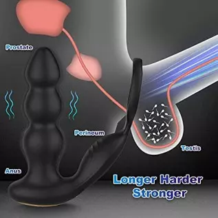 Anal Plug Vibrator Prostate Massager, Vibrating Butt Plug with 10 Vibration, Adult Sex Toys Remote Control Beads G Spot Vibrator Anal Plug Vibrator Prostate Massager, Vibrating Butt Plug with 10 Vibration, Adult Sex Toys Remote Control Beads G Spot Vibrator