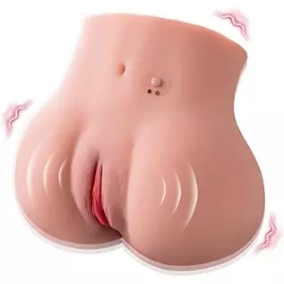 CaHase 4.8 Lbs Sex Doll Automatic Vibrating Realistic Butt Pocket Pussy Ass, Male Masturbator with Tight Vagina Anal Canal Sex T