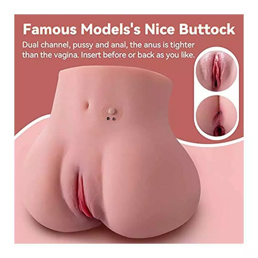 CaHase 4.8 Lbs Sex Doll Automatic Vibrating Realistic Butt Pocket Pussy Ass, Male Masturbator with Tight Vagina Anal Canal Sex T