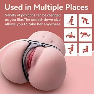 CaHase 4.8 Lbs Sex Doll Automatic Vibrating Realistic Butt Pocket Pussy Ass, Male Masturbator with Tight Vagina Anal Canal Sex T