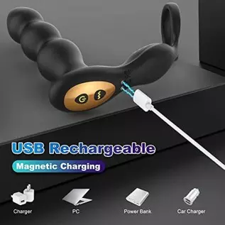 Anal Plug Vibrator Prostate Massager, Vibrating Butt Plug with 10 Vibration, Adult Sex Toys Remote Control Beads G Spot Vibrator Anal Plug Vibrator Prostate Massager, Vibrating Butt Plug with 10 Vibration, Adult Sex Toys Remote Control Beads G Spot Vibrator