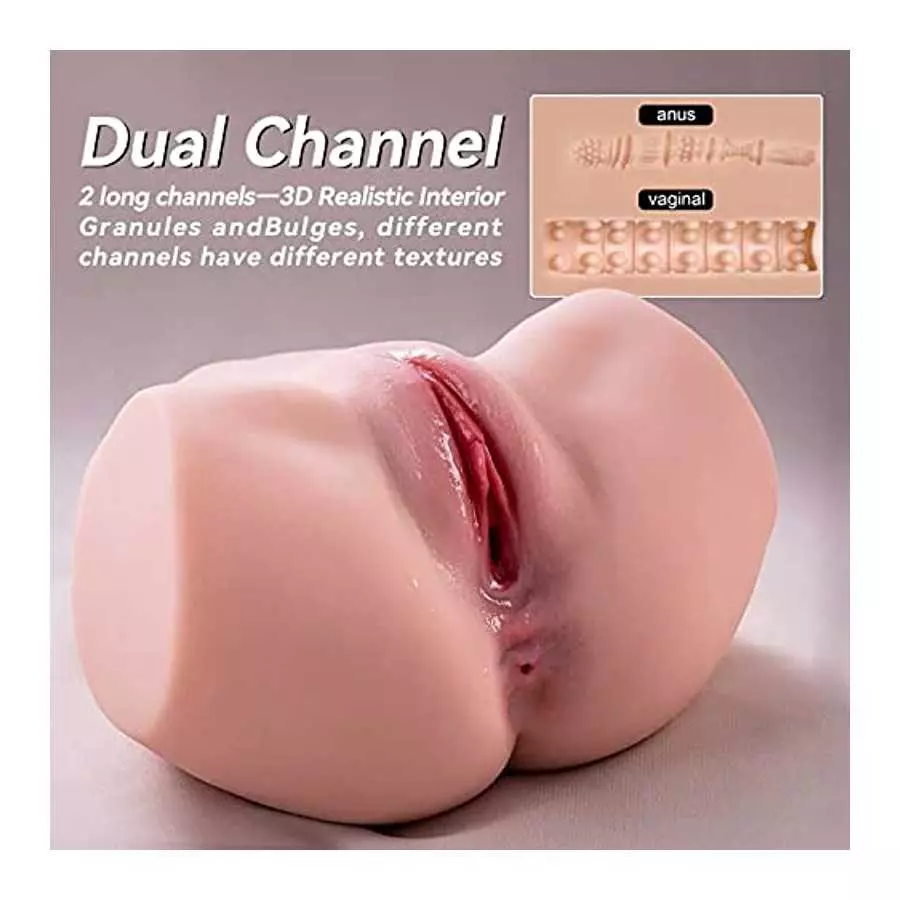 CaHase 4.4 Lbs Sex Doll Automatic Vibrating, Male Masterburbaters Pocket Pussy Anal Sex Dolls for Men Hands Free Male Stroker wi