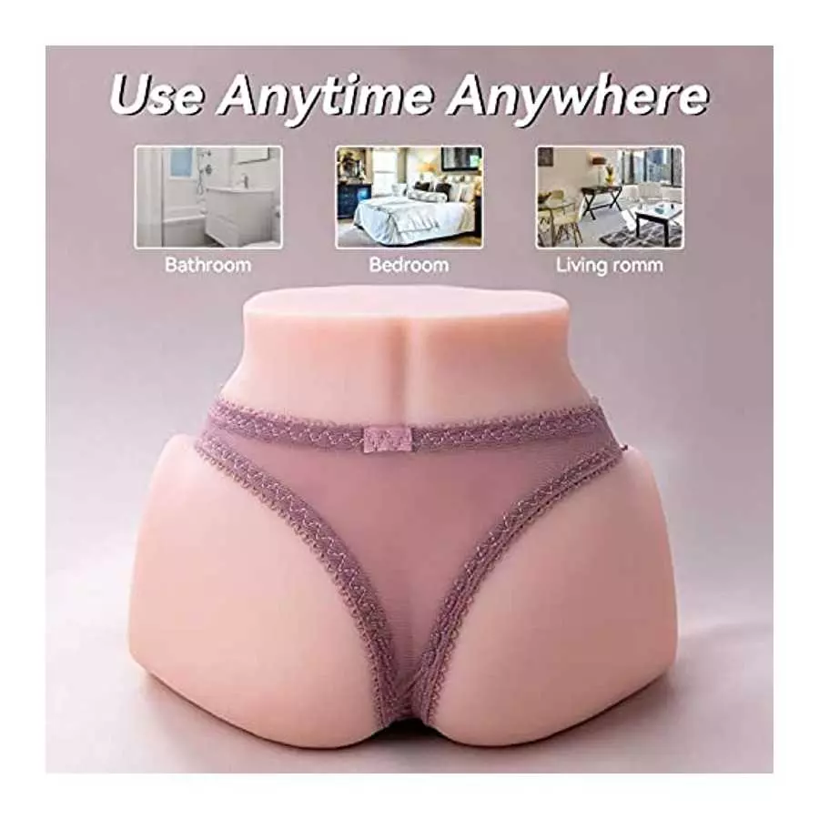 CaHase 4.4 Lbs Sex Doll Automatic Vibrating, Male Masterburbaters Pocket Pussy Anal Sex Dolls for Men Hands Free Male Stroker wi