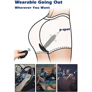 Thrusting Anal Vibrator, RHEXIA Prostate Massagers with 3 Speeds & 10 Vibration, Butt Plug Mens Vibrator with Remote Control, An Thrusting Anal Vibrator, RHEXIA Prostate Massagers with 3 Speeds & 10 Vibration, Butt Plug Mens Vibrator with Remote Control, An