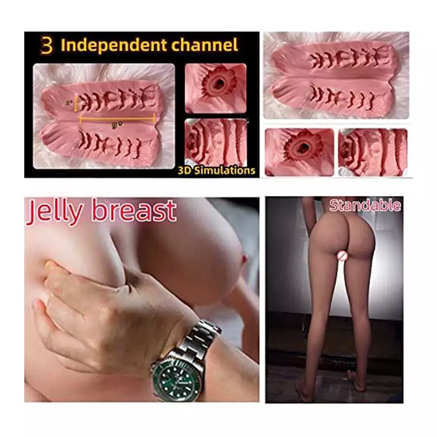 AILEGOOD 112 Lb 5.43Ft Sex Doll Sex Dolls Silicone Doll Full Body Sex Life Size Men Full Body Doll Sexy with Feet Standing Adult