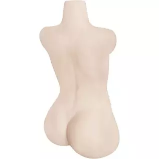 Male Masturbator Sex Doll Adult Sex Toy for Men Masturbation TPE Safe Silicone Sex Doll Life-Sized for Fun (6.2kg)(S, White)