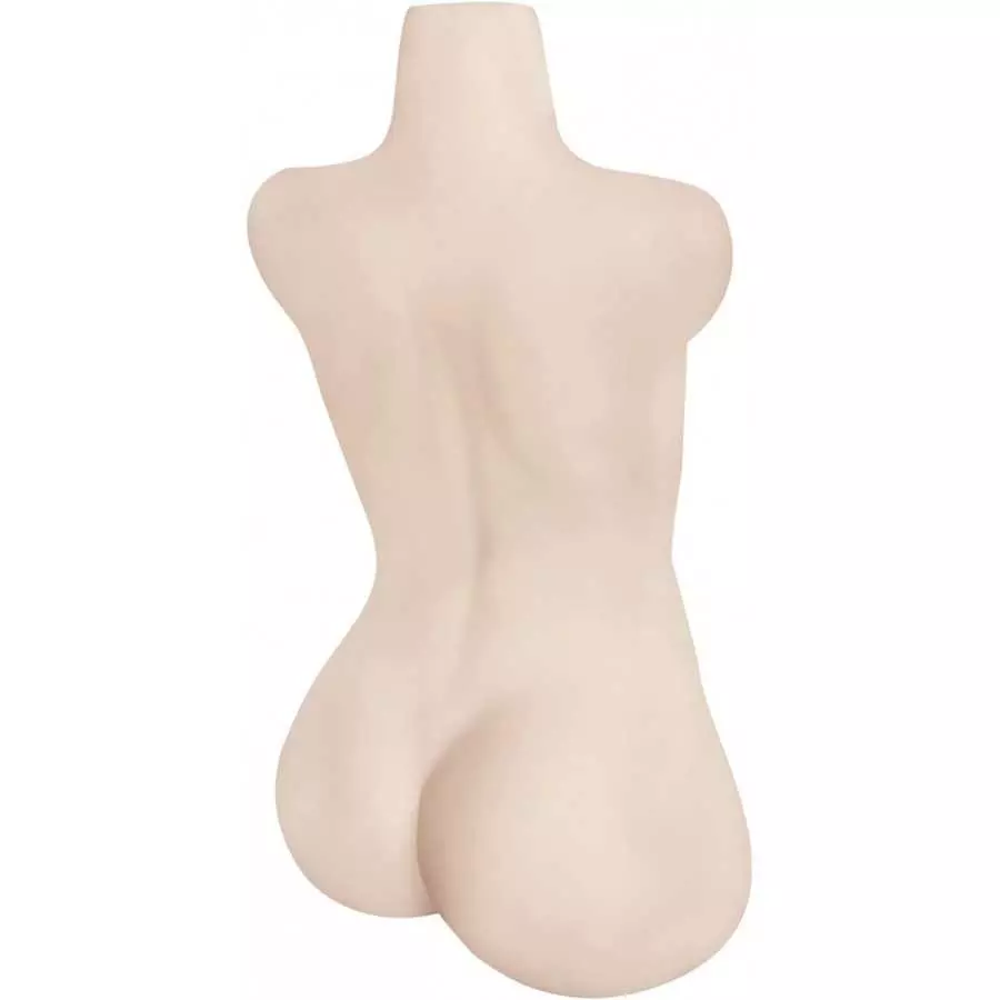 Male Masturbator Sex Doll Adult Sex Toy for Men Masturbation TPE Safe Silicone Sex Doll Life-Sized for Fun (6.2kg)(S, White)
