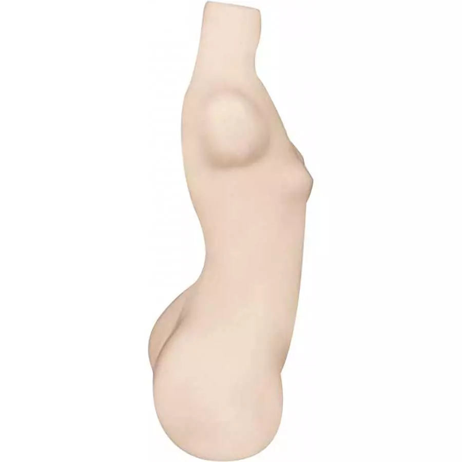 Male Masturbator Sex Doll Adult Sex Toy for Men Masturbation TPE Safe Silicone Sex Doll Life-Sized for Fun (6.2kg)(S, White)