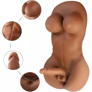 Penis Doll with Male Torso - Jaspik 16.8LB Sex Doll with Realistic Dildo, Love Doll Female Masturbation Adult Sex Toys for Women Penis Doll with Male Torso - Jaspik 16.8LB Sex Doll with Realistic Dildo, Love Doll Female Masturbation Adult Sex Toys for Women