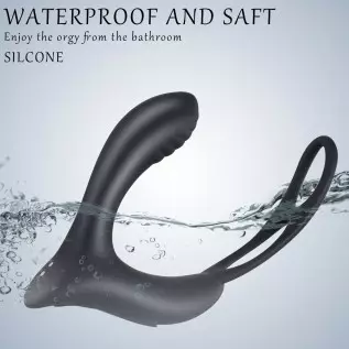 3-in-1 Remote Control Prostate Massager Vibrator with Penis Ring and Ball Loop, 10 Speeds Rechargeable Anal Sex Toy Waterproof G 3-in-1 Remote Control Prostate Massager Vibrator with Penis Ring and Ball Loop, 10 Speeds Rechargeable Anal Sex Toy Waterproof G