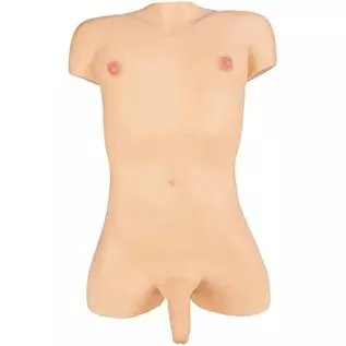 Doc Johnson Signature Dolls - TransGirls - Natalie Mars - ULTRASKYN Dual Density Vibrating Life-Size Doll Torso with 5.5 inch Co