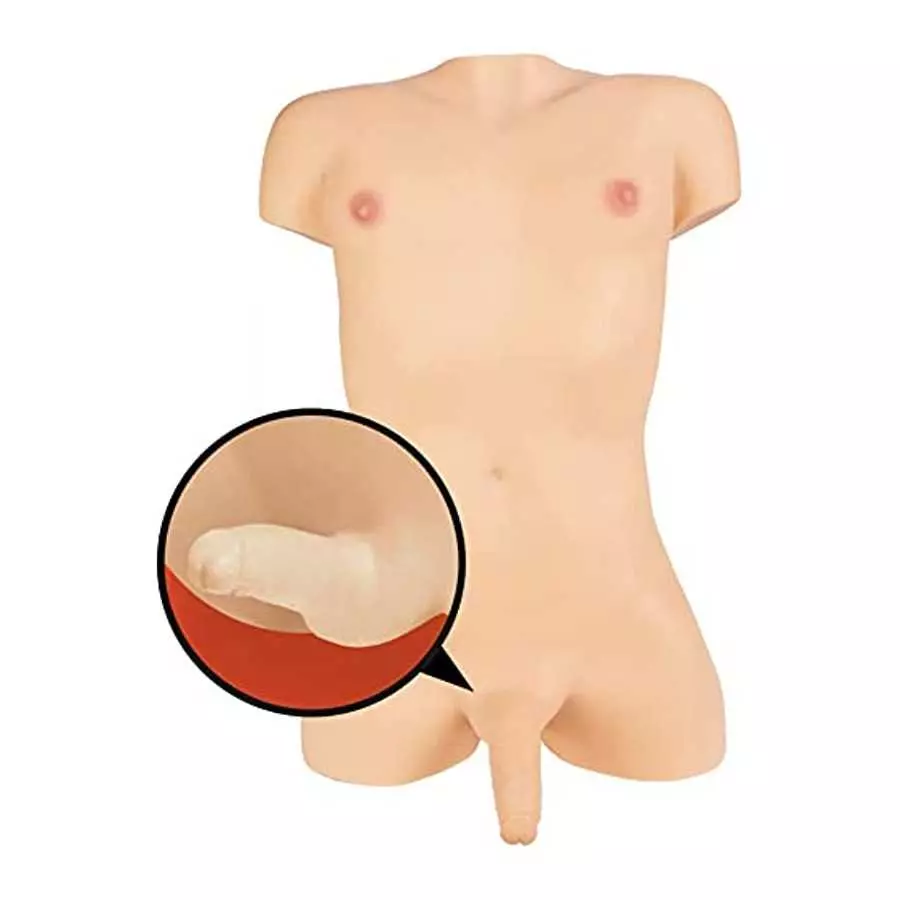 Doc Johnson Signature Dolls - TransGirls - Natalie Mars - ULTRASKYN Dual Density Vibrating Life-Size Doll Torso with 5.5 inch Co