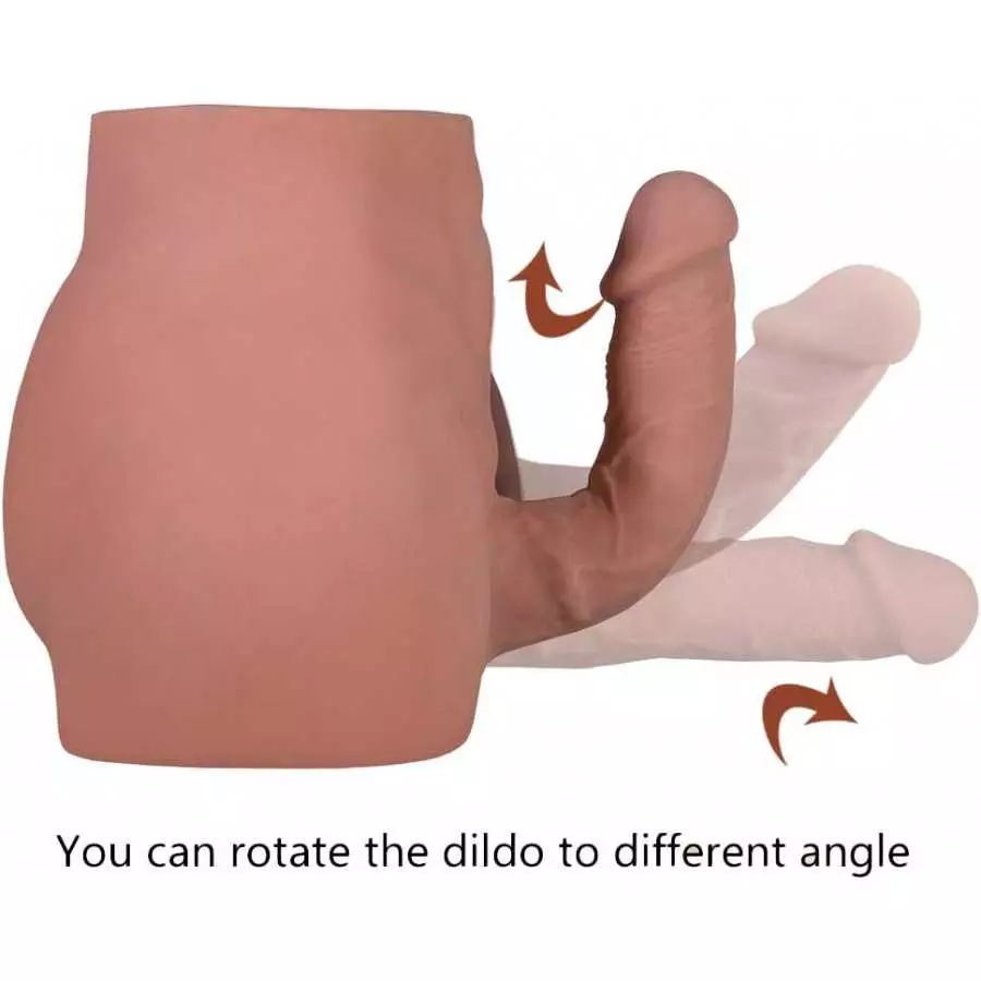 Brown Male Sex Doll with Flexible Dildo,Realistic Thick Dildo for Women Men Gay Couple,10.2x7.1 inch,7.7lb