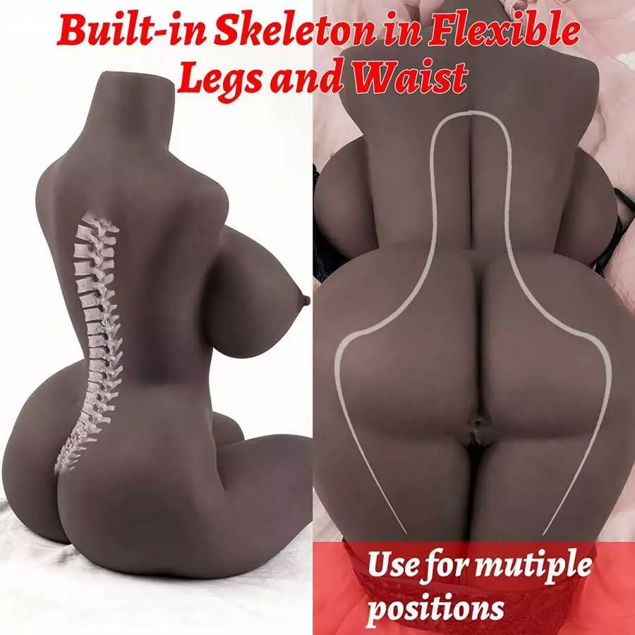 Male Masturbator Sex Doll with Big Boobs Pussy Ass Adult Life Size Love Doll Female Torso Doll for Male Sex Toy Realistic Deep B