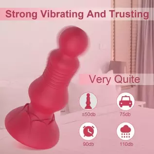 Thrusting Anal Vibrator, LUFUNY Prostate Massager Anal Toy with 10 Vibrating & Thrusting Modes, Button & Remote Control Anal But Thrusting Anal Vibrator, LUFUNY Prostate Massager Anal Toy with 10 Vibrating & Thrusting Modes, Button & Remote Control Anal But