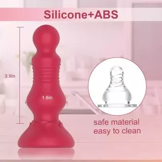 Thrusting Anal Vibrator, LUFUNY Prostate Massager Anal Toy with 10 Vibrating & Thrusting Modes, Button & Remote Control Anal But Thrusting Anal Vibrator, LUFUNY Prostate Massager Anal Toy with 10 Vibrating & Thrusting Modes, Button & Remote Control Anal But