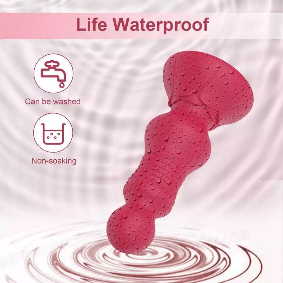 Thrusting Anal Vibrator, LUFUNY Prostate Massager Anal Toy with 10 Vibrating & Thrusting Modes, Button & Remote Control Anal But