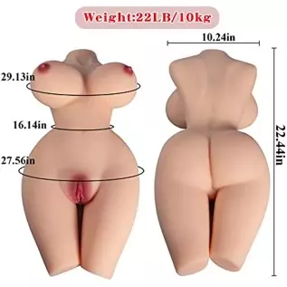 22LB Sex Doll Torso Male Masturbator Sex Toy, 3 in 1 Realistic Female Sex Dolls with Big Boobs Pussy Ass for Vagina Anal Breast 22LB Sex Doll Torso Male Masturbator Sex Toy, 3 in 1 Realistic Female Sex Dolls with Big Boobs Pussy Ass for Vagina Anal Breast