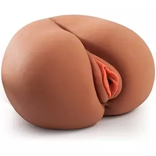 Realistic Male Masturbator Sex Doll for Men with Plump Labia, Realistic Butt Silicone Pocket Pussy with Vagina Anal Stroker, 4.8