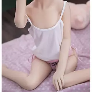 Realistic Sex Doll for Men, 62lb Life Size Flat Boobs Sex Dolls Full Body Natural Skin TPE Love Doll with Standing Feet Full Siz