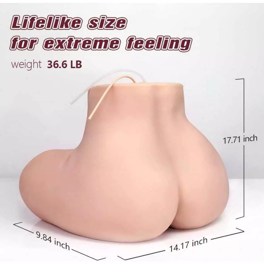 JIZNY 36.6LB Automatic Sucking Vibrating Sex Doll,Sex Doll for Men with 5 Sucking/Exhaust/Vibrations, Life Size Sex Doll with Va