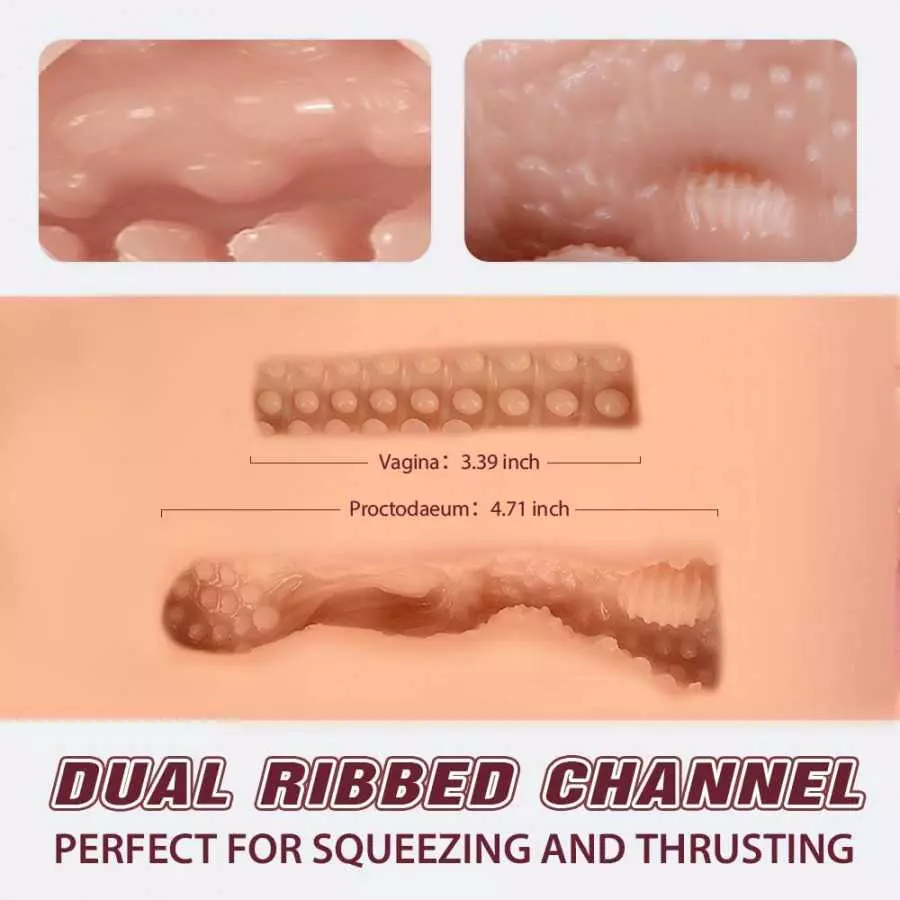 JIZNY 36.6LB Automatic Sucking Vibrating Sex Doll,Sex Doll for Men with 5 Sucking/Exhaust/Vibrations, Life Size Sex Doll with Va