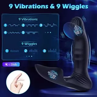 AMOVIBE Prostate Massager with 9 Wiggle & Vibration Patterns, App Control Anal Plug, Prostate Stimulor Toys with Heating Functio AMOVIBE Prostate Massager with 9 Wiggle & Vibration Patterns, App Control Anal Plug, Prostate Stimulor Toys with Heating Functio