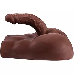 Daomo Realistic Dildo Sex Toy for Women Lifelike Male Sex Doll with Big Flexible Penis Dildo Sex Love Doll, 6.82LB, Dark Brown