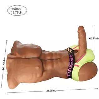 Sex Doll with Male Torso Half-Body,Sexpower 16.9lb Sex Doll with Flexible Dildo for Women, Gay Sex Doll with Tight Anal Hole ,Un Sex Doll with Male Torso Half-Body,Sexpower 16.9lb Sex Doll with Flexible Dildo for Women, Gay Sex Doll with Tight Anal Hole ,Un