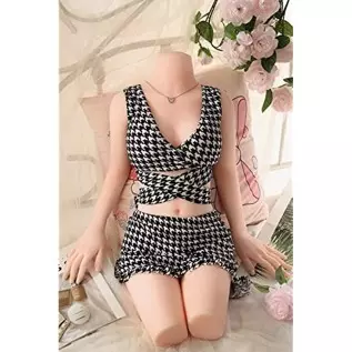 31LB Torso Sex Doll with Hands,Life Size Male Masturbator,TPE Solicone Solid Doll for Sex with Pussy Vaginal Anal Breast,Real Do