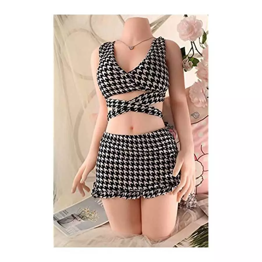 31LB Torso Sex Doll with Hands,Life Size Male Masturbator,TPE Solicone Solid Doll for Sex with Pussy Vaginal Anal Breast,Real Do