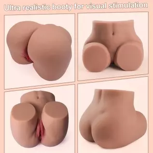 17LB Male Masturbator Life-Size Sex Doll with Pussy and Ass for Men Masturbation, 3D Realistic Butt Masturbator with 2 Textured 